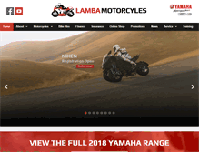 Tablet Screenshot of lambamotorcycles.co.uk